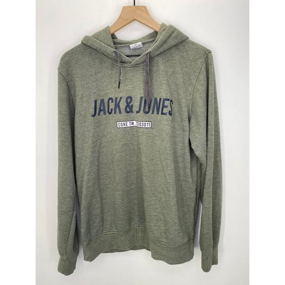Jack & Jones Long Sleeve Sweatshirt Green Size One - Picture 1 of 5